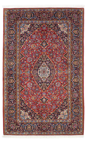 Persisk tæppe - Keshan - 216 x 142 cm - rød