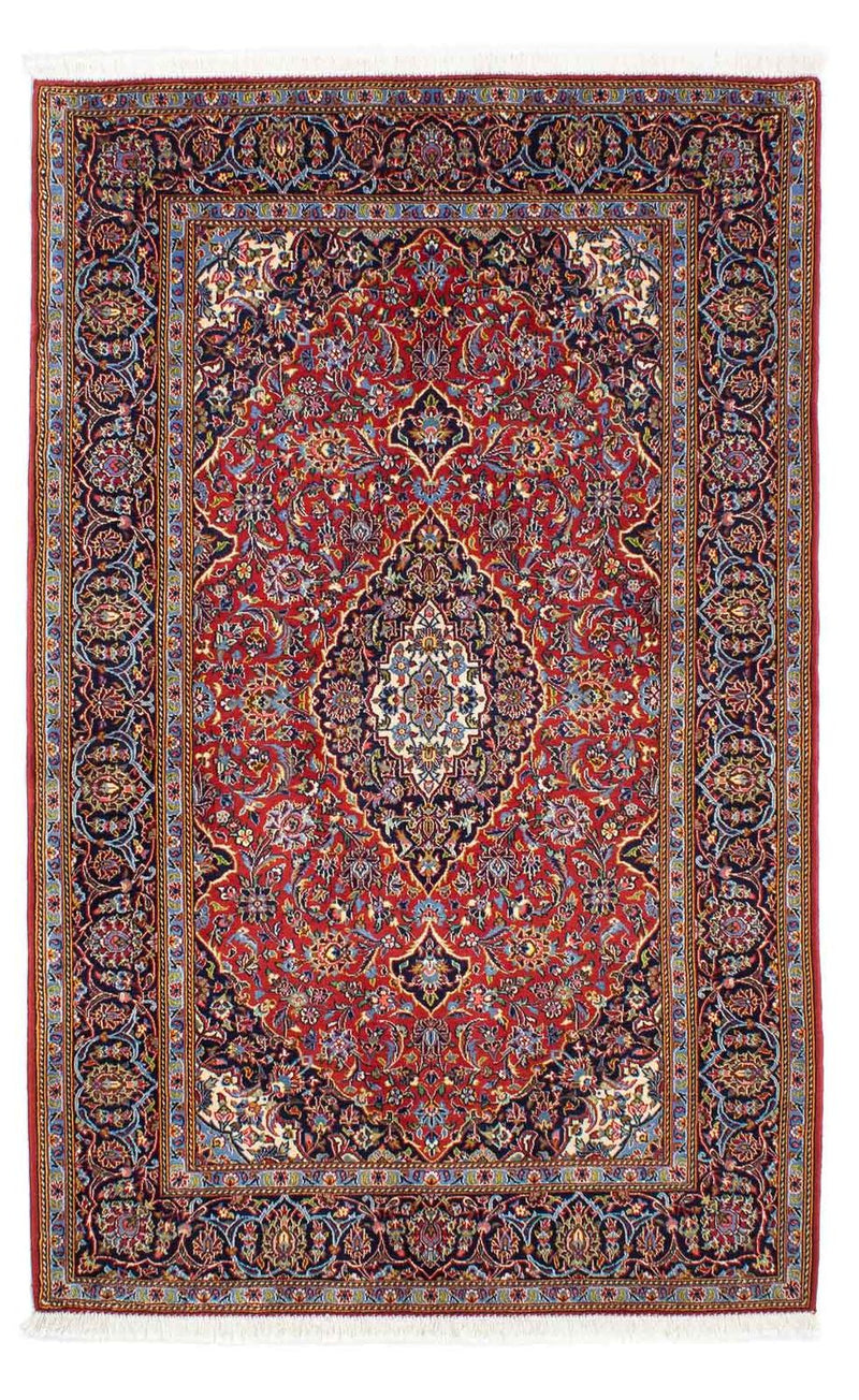 Persisk tæppe - Keshan - 216 x 142 cm - rød