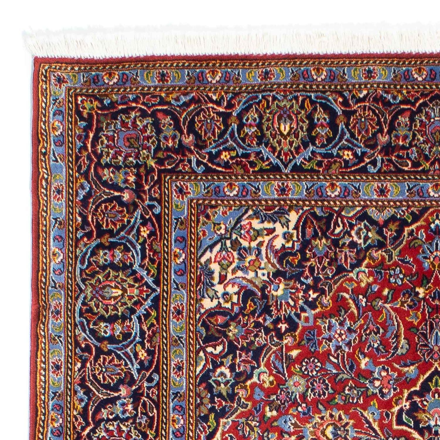 Persisk tæppe - Keshan - 216 x 142 cm - rød