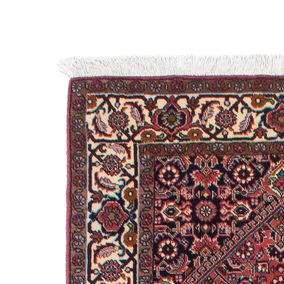 Løber Persisk tæppe - Bijar - 258 x 83 cm - lysrød