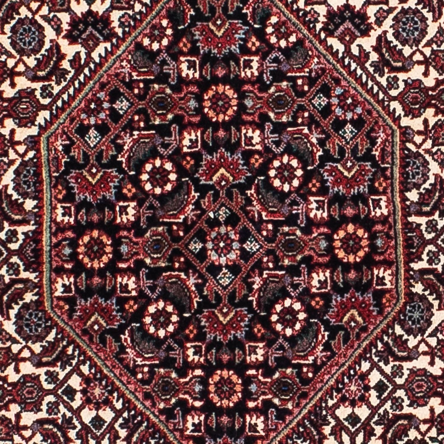 Persisk tæppe - Bijar - 200 x 131 cm - mørkeblå