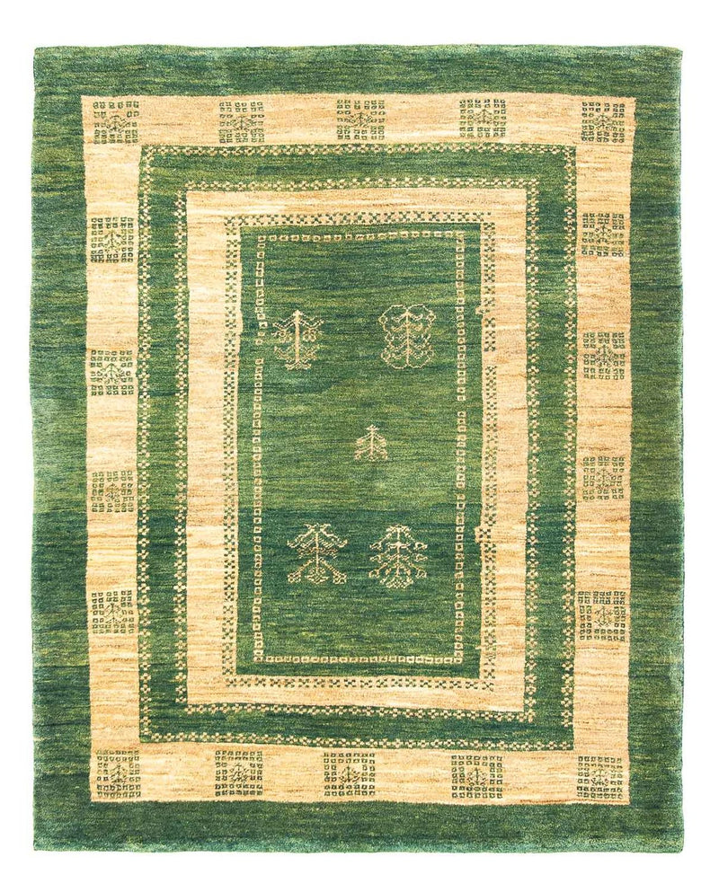 Gabbeh-tæppe - Persisk - 188 x 151 cm - grøn