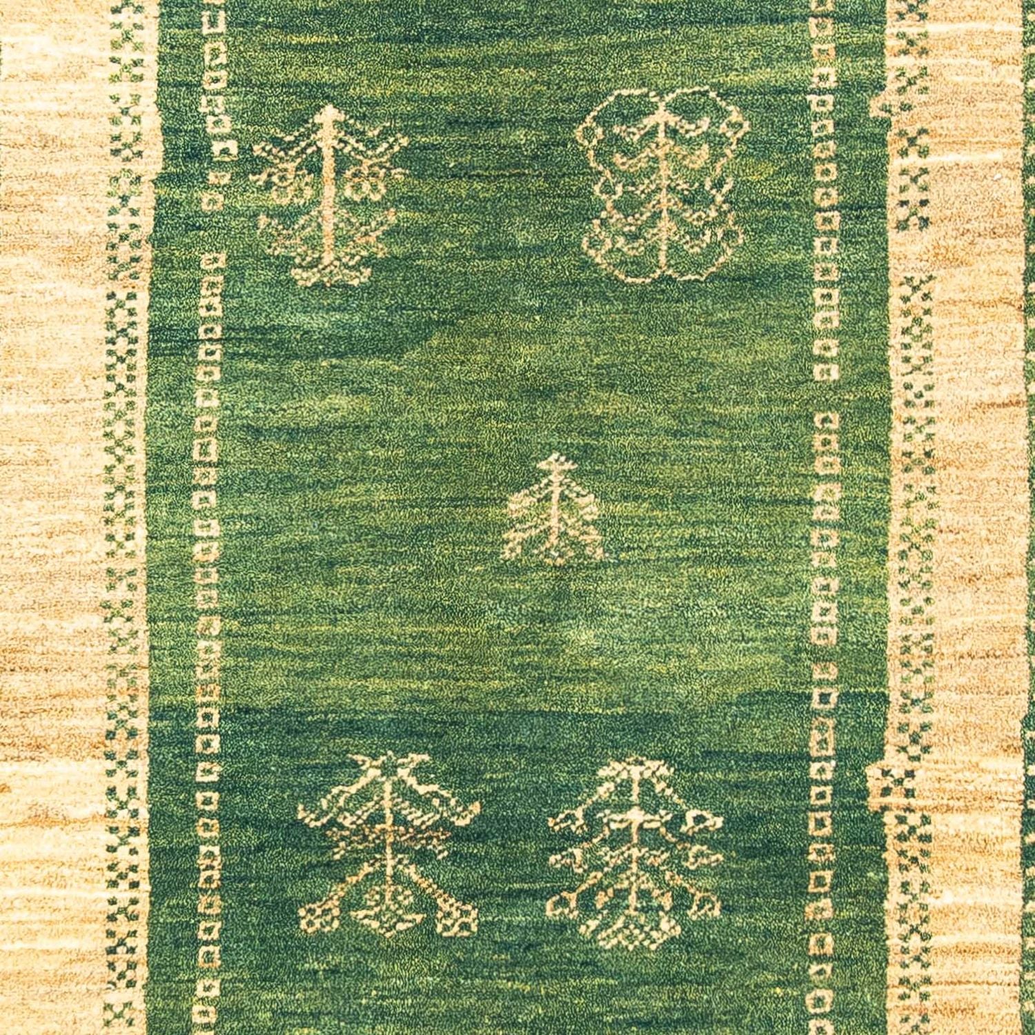 Gabbeh-tæppe - Persisk - 188 x 151 cm - grøn