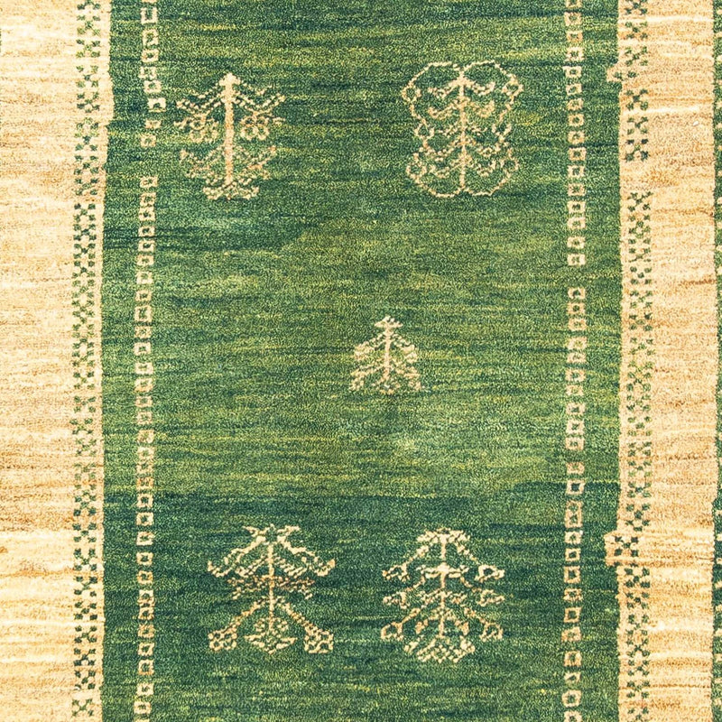 Gabbeh-tæppe - Persisk - 188 x 151 cm - grøn