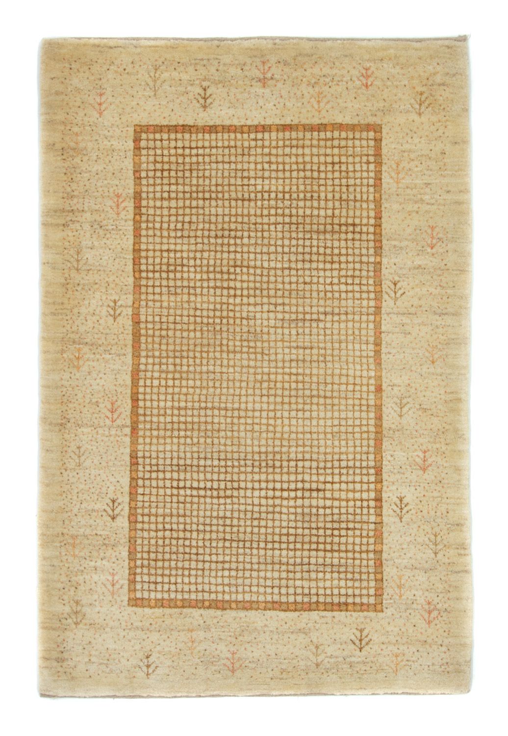 Gabbeh Tæppe - Loribaft Persisk - 182 x 123 cm - beige