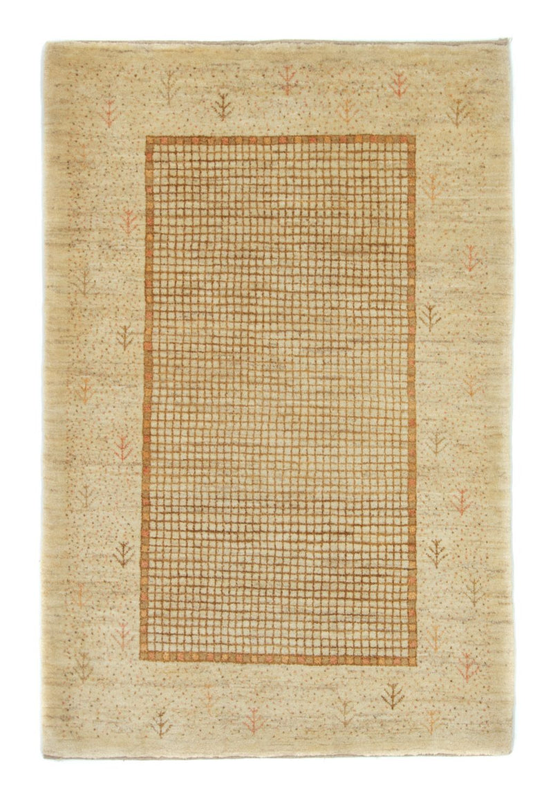 Gabbeh Tæppe - Loribaft Persisk - 182 x 123 cm - beige