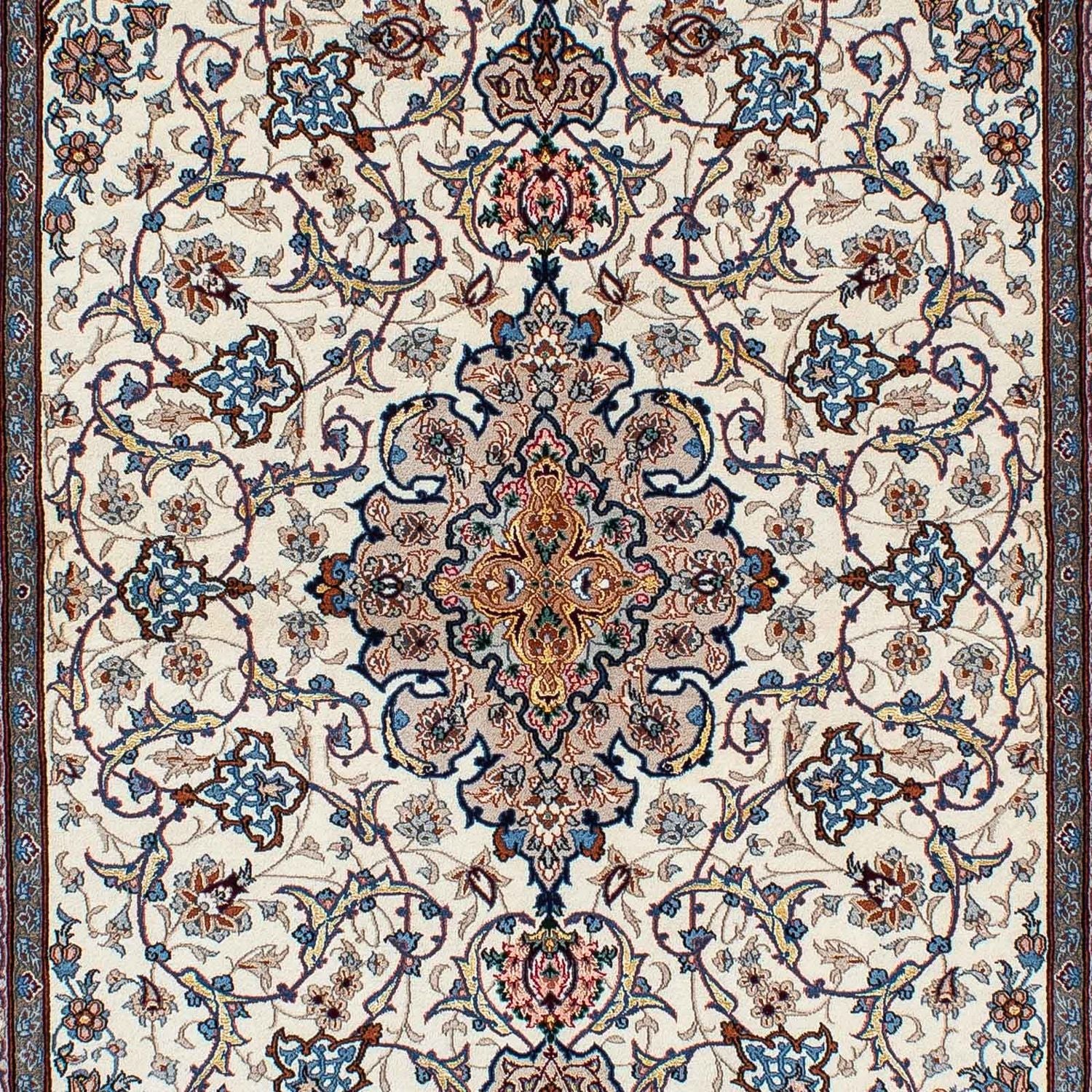 Persisk tæppe - Isfahan - Premium - 229 x 150 cm - beige