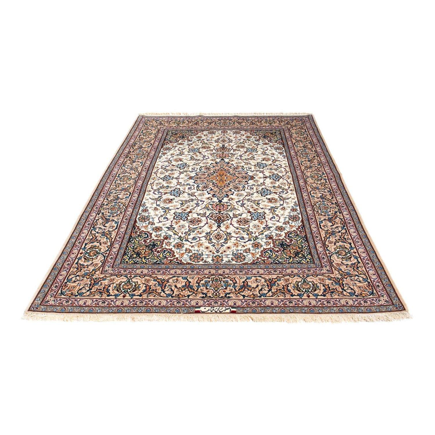 Persisk tæppe - Isfahan - Premium - 229 x 150 cm - beige
