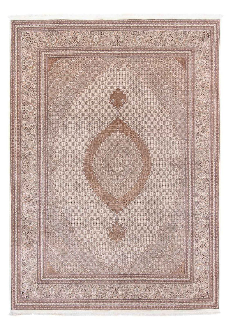 Persisk tæppe - Tabriz - 355 x 248 cm - lys brun