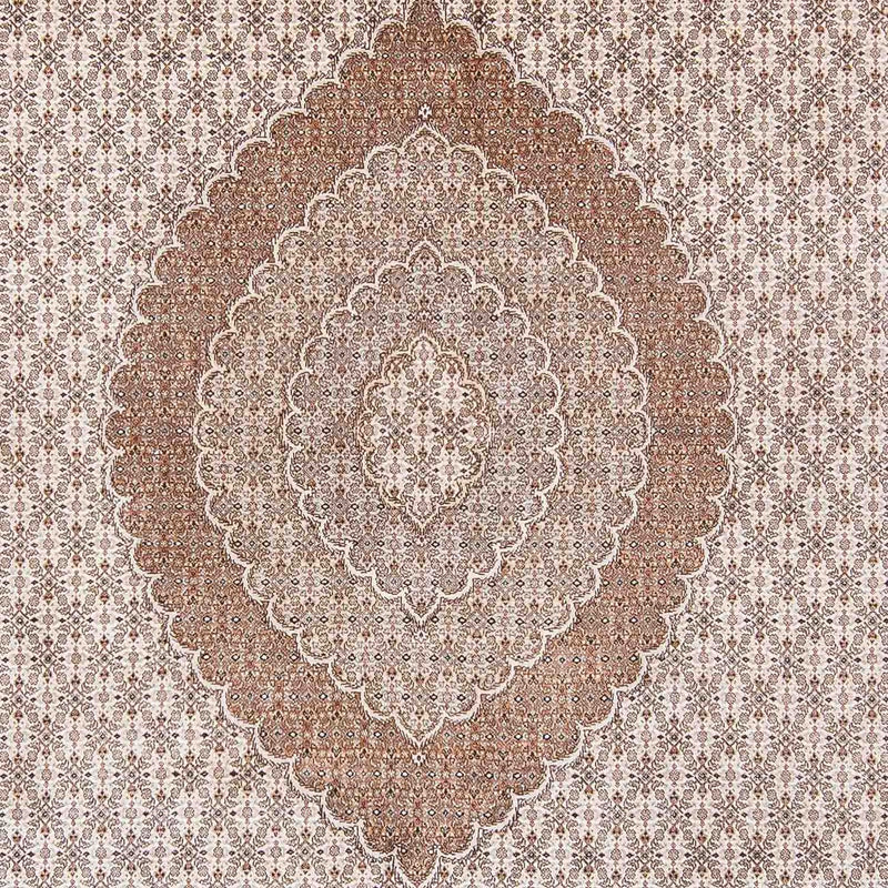 Persisk tæppe - Tabriz - 355 x 248 cm - lys brun