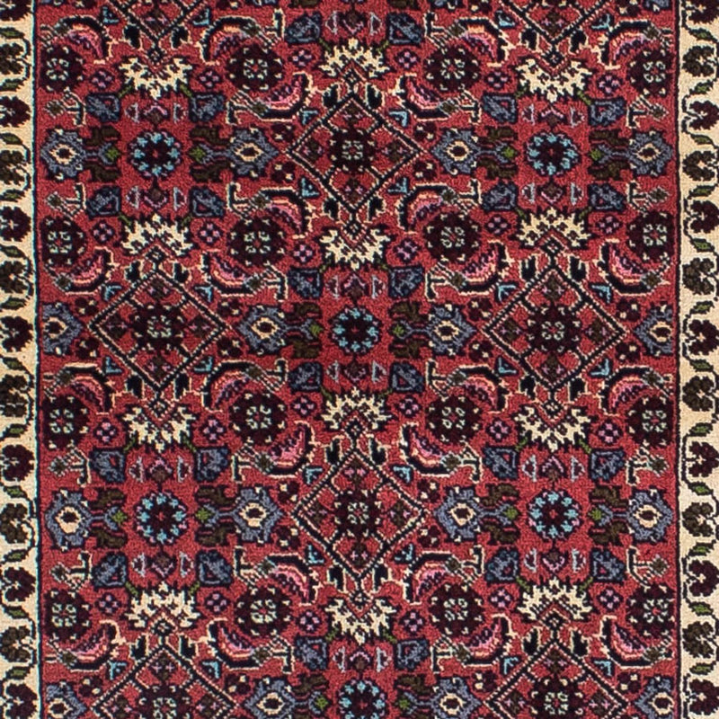 Løber Persisk tæppe - Bijar - 294 x 84 cm - mørkerød