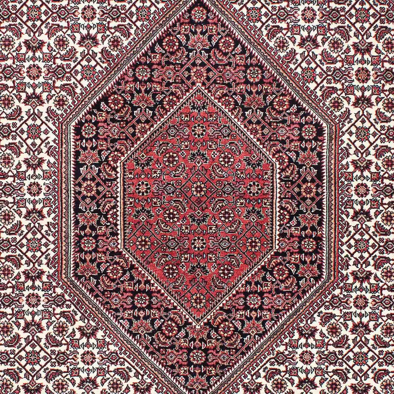 Persisk tæppe - Bijar - 202 x 152 cm - lysrød
