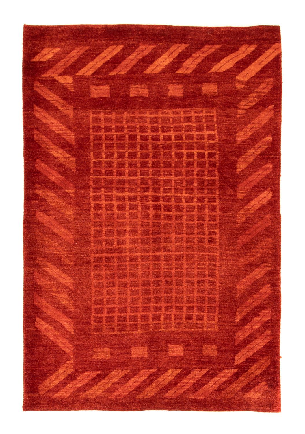 Gabbeh Tæppe - Loribaft Persisk - 172 x 119 cm - rød