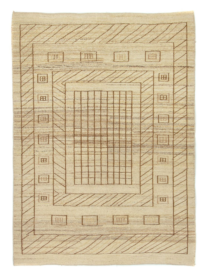 Gabbeh-tæppe - Persisk - 198 x 141 cm - flerfarvet