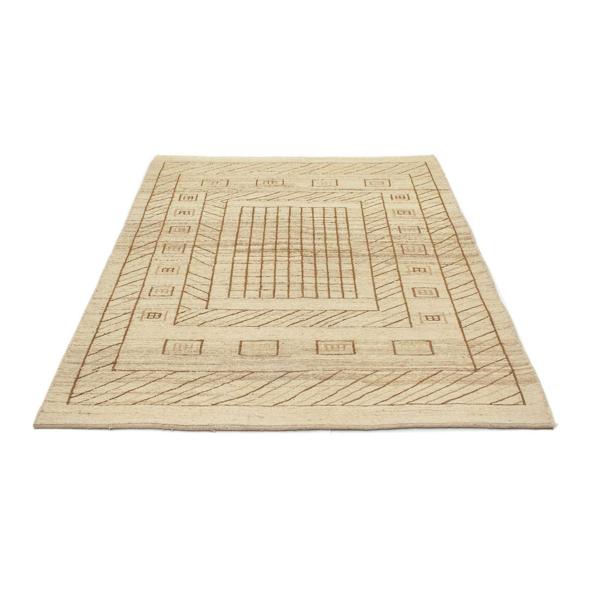 Gabbeh-tæppe - Persisk - 198 x 141 cm - flerfarvet