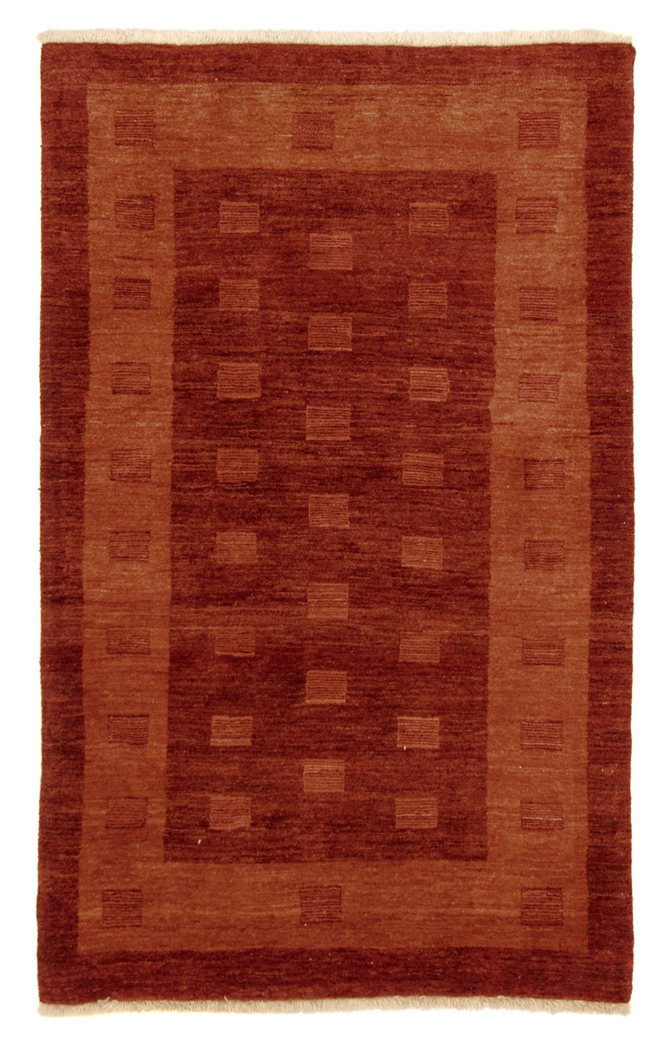Gabbeh-tæppe - Persisk - 191 x 120 cm - mørkerød