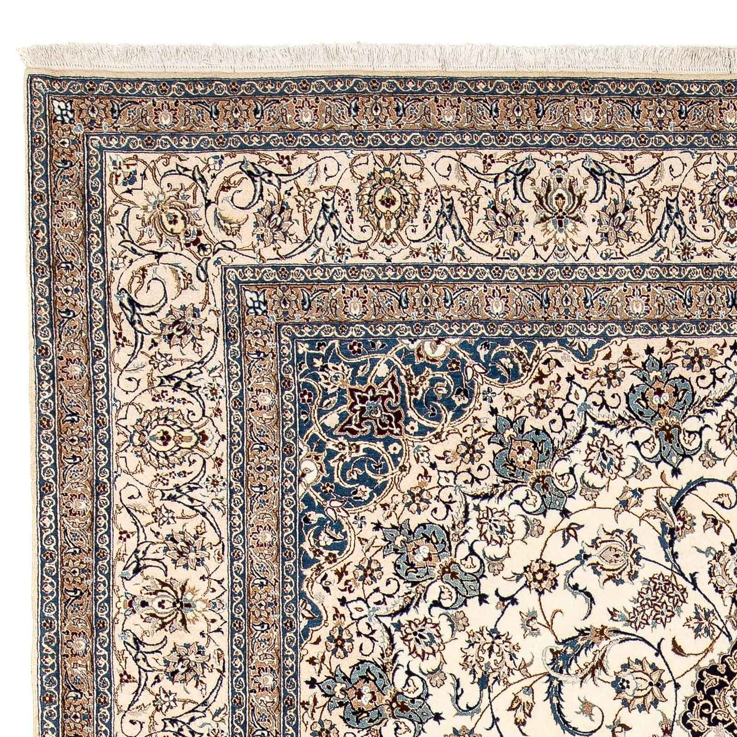 Persisk tæppe - Nain - Premium - 310 x 210 cm - beige