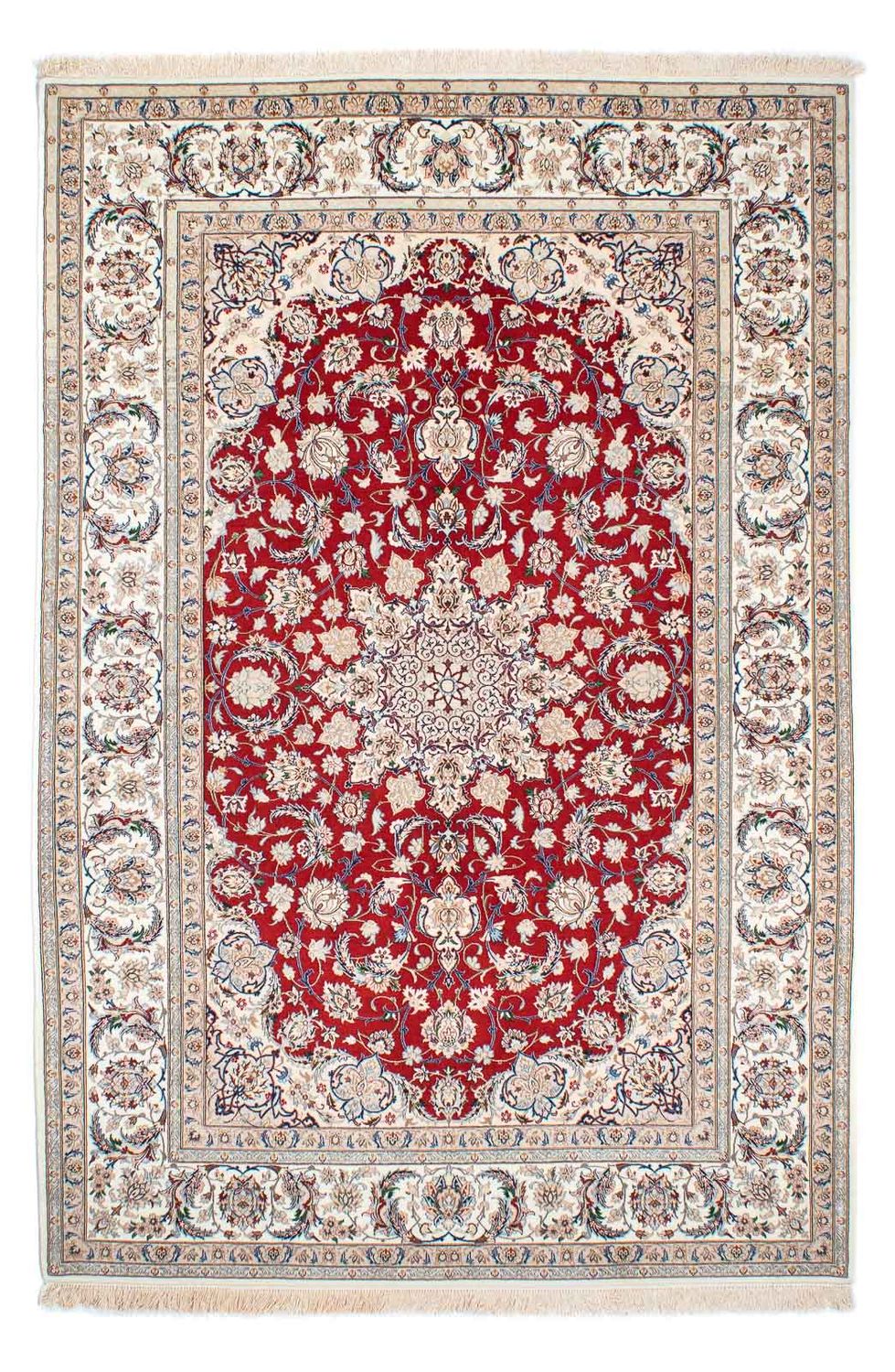 Persisk tæppe - Isfahan - Premium - 237 x 162 cm - rød