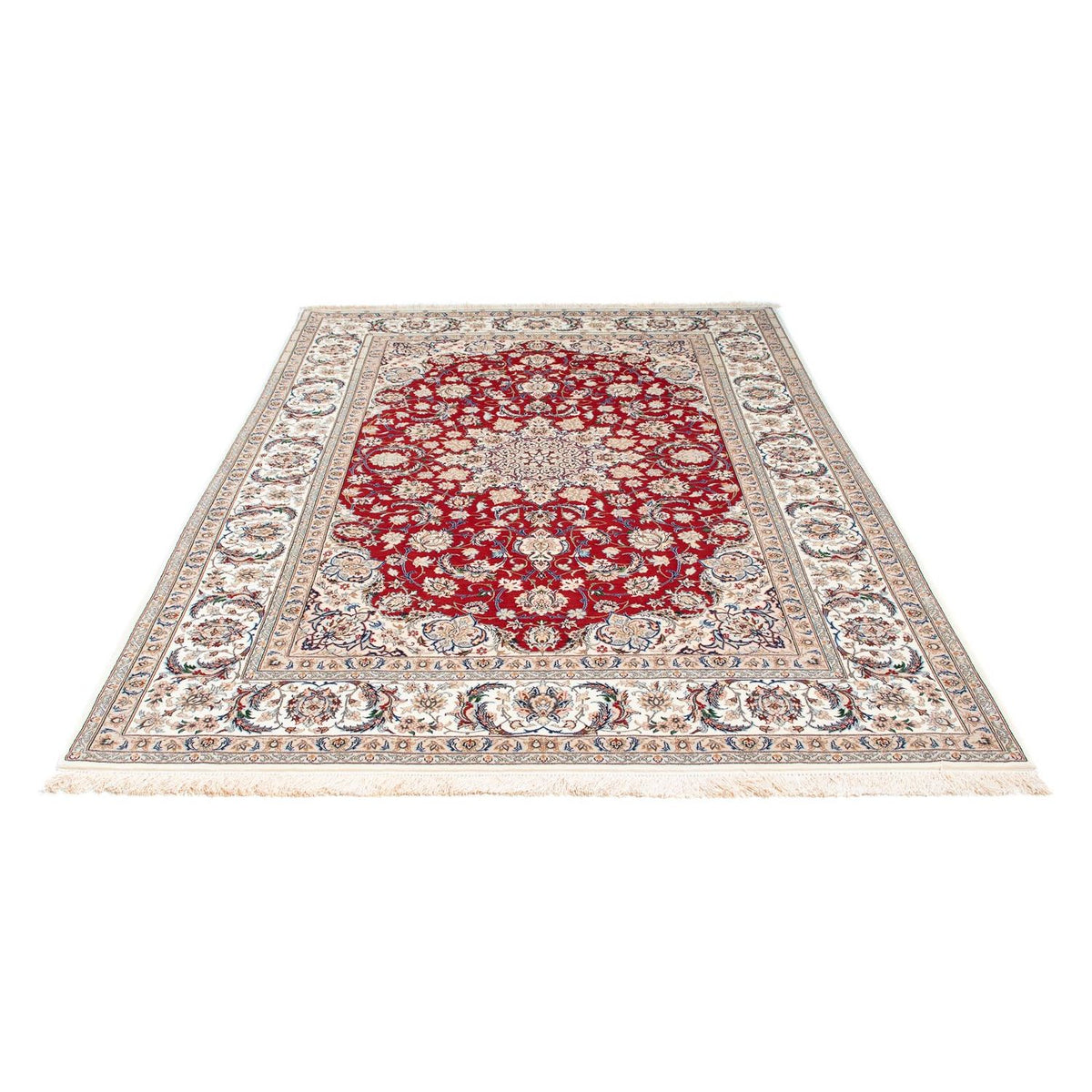 Persisk tæppe - Isfahan - Premium - 237 x 162 cm - rød