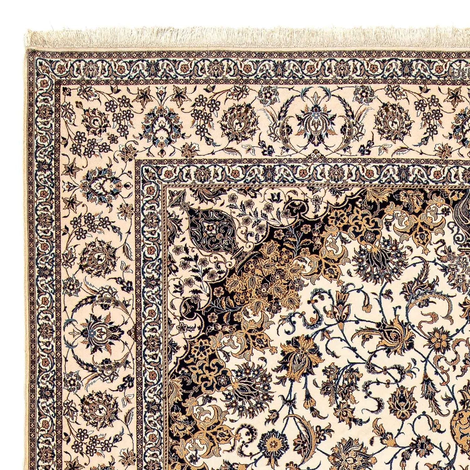 Persisk tæppe - Nain - Premium - 318 x 214 cm - beige