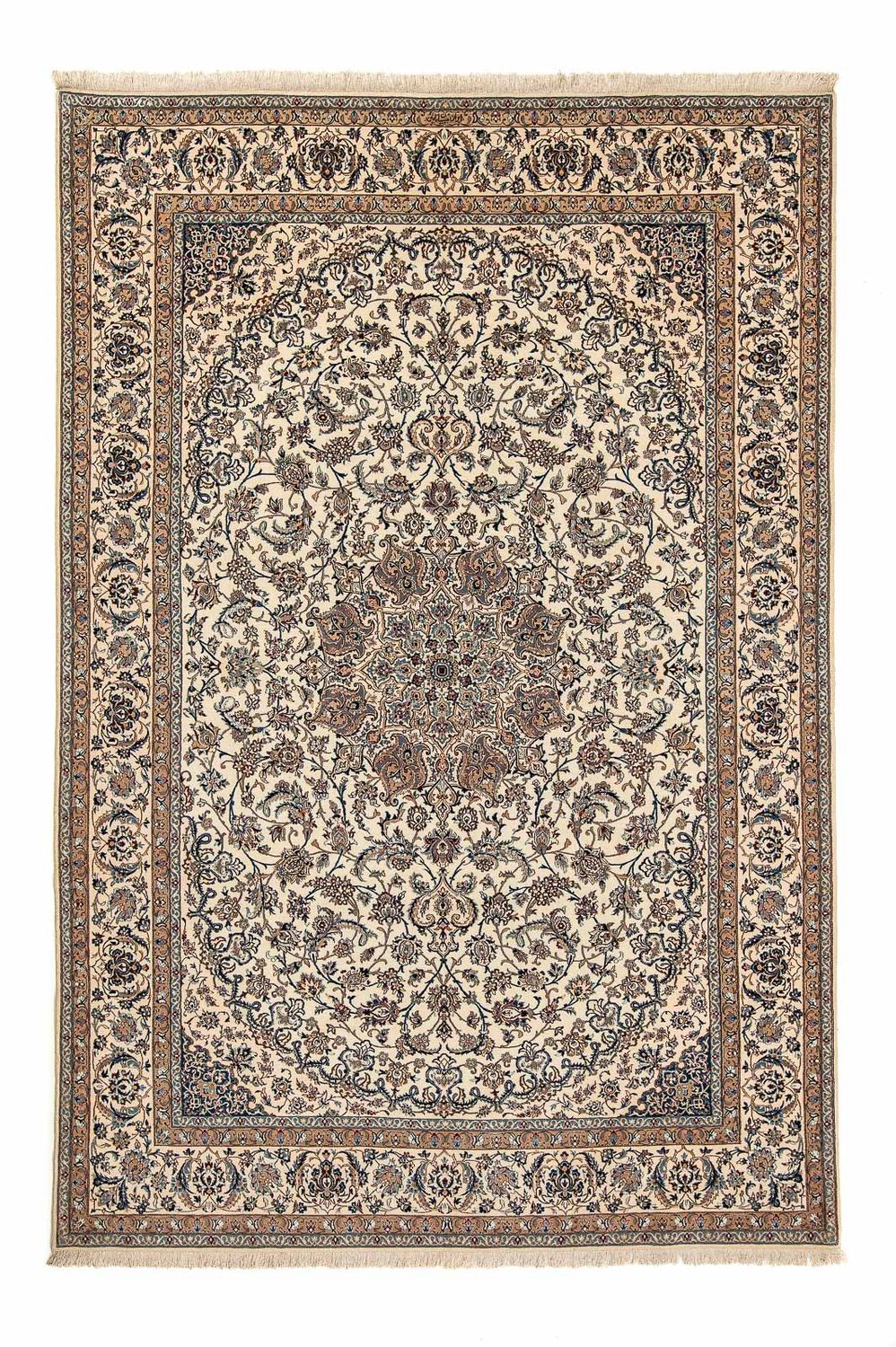 Persisk tæppe - Nain - Premium - 320 x 215 cm - beige