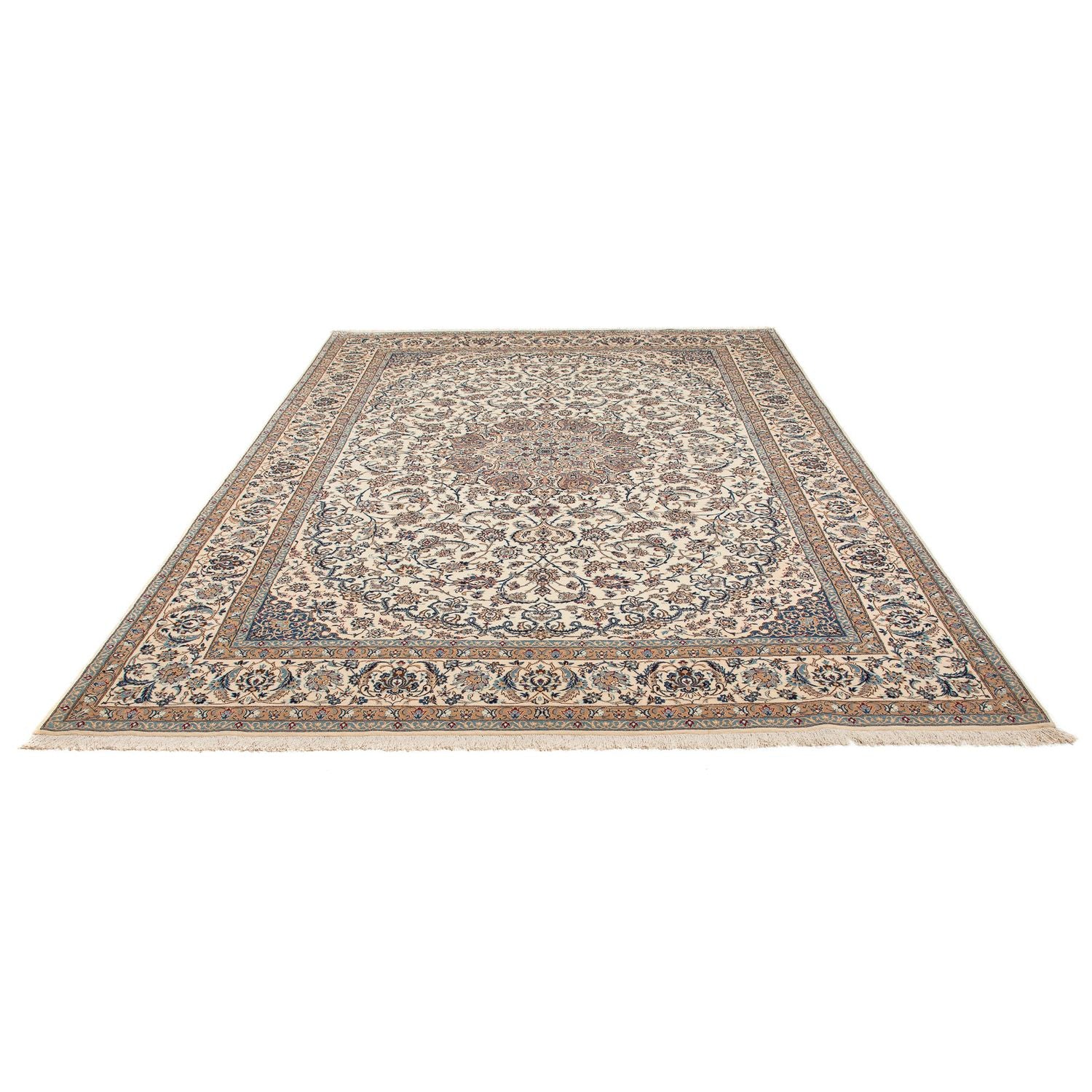 Persisk tæppe - Nain - Premium - 320 x 215 cm - beige