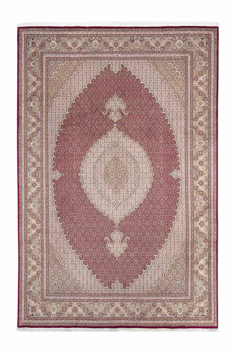 Persisk tæppe - Tabriz - 308 x 200 cm - mørkerød