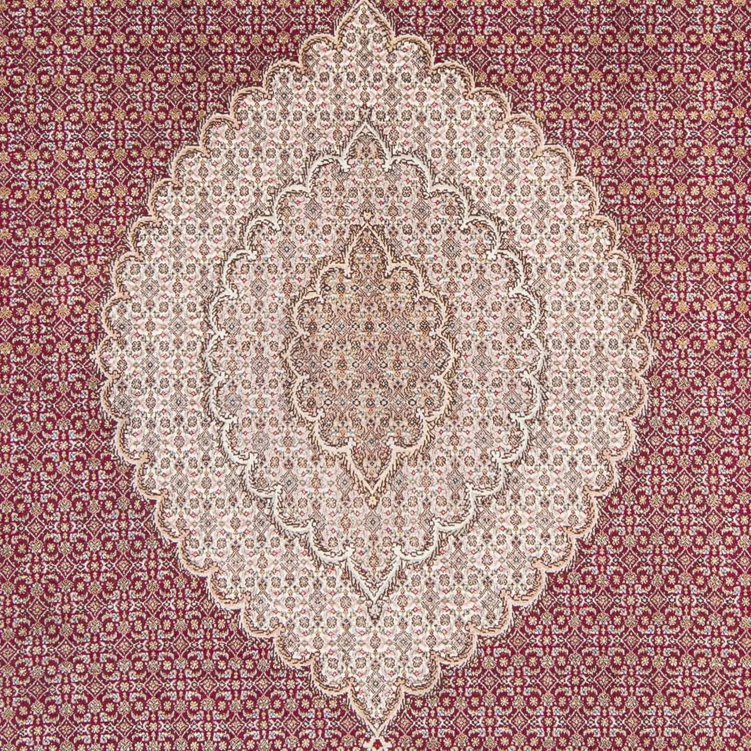 Persisk tæppe - Tabriz - 308 x 200 cm - mørkerød