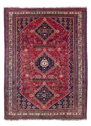 Persisk tæppe - Nomadisk - 320 x 226 cm - mørkerød