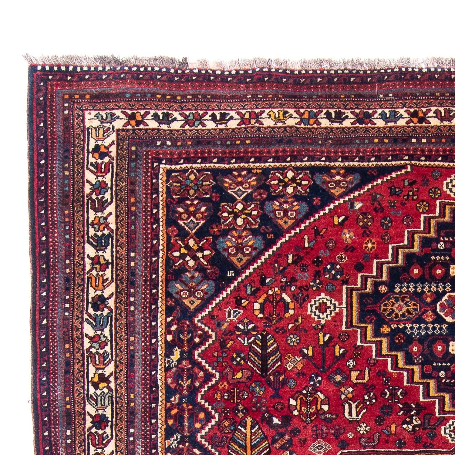 Persisk tæppe - Nomadisk - 320 x 226 cm - mørkerød