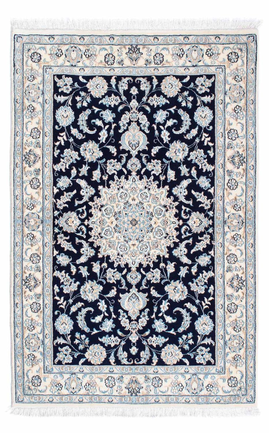 Persisk tæppe - Nain - Royal - 150 x 98 cm - mørkeblå