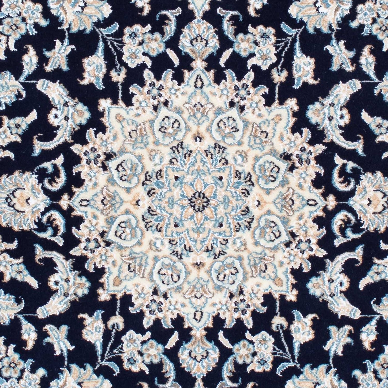 Persisk tæppe - Nain - Royal - 150 x 98 cm - mørkeblå