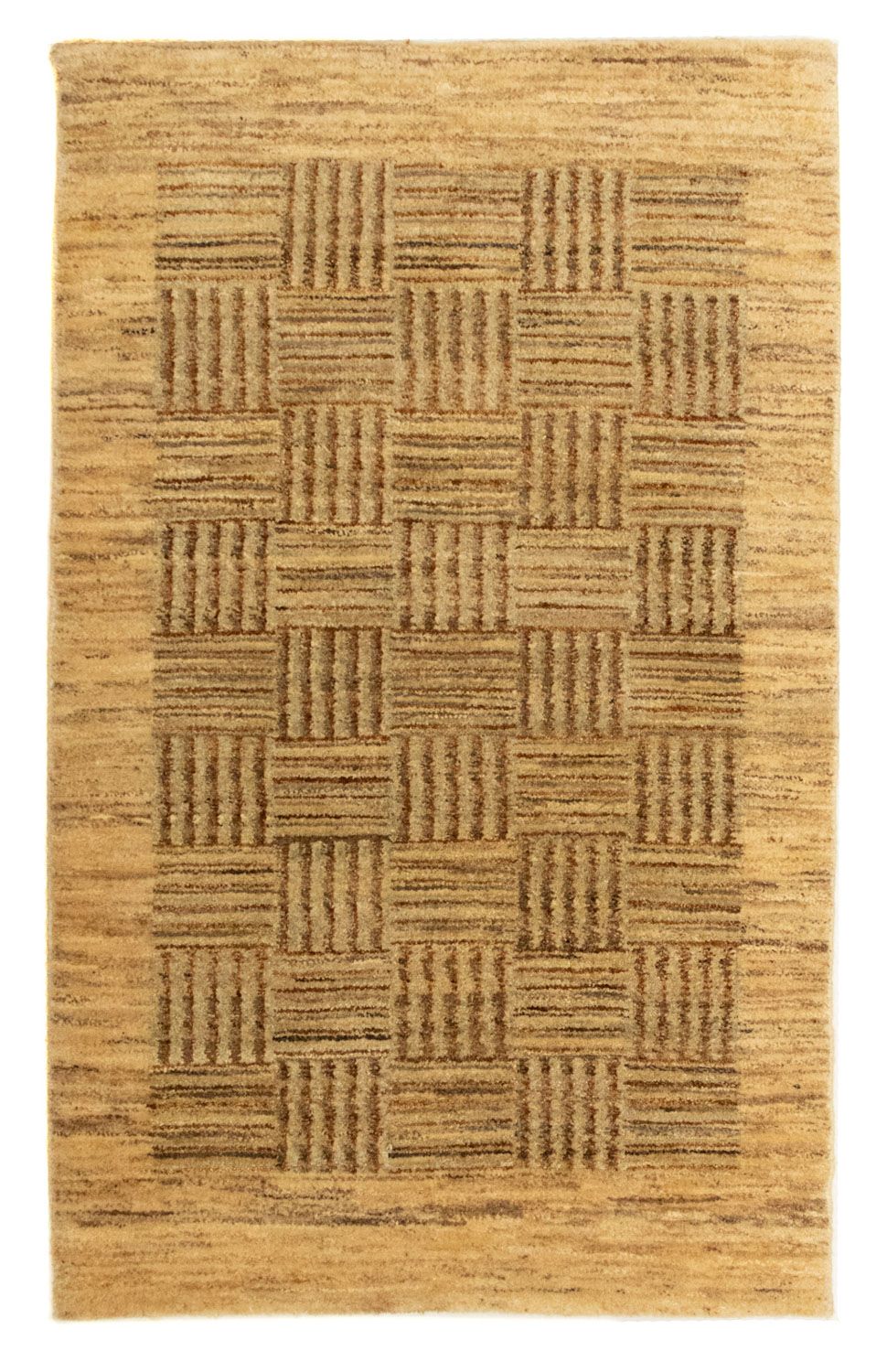 Gabbeh-tæppe - Indus - 95 x 59 cm - lys brun