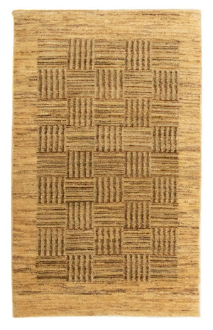 Gabbeh-tæppe - Indus - 95 x 59 cm - lys brun