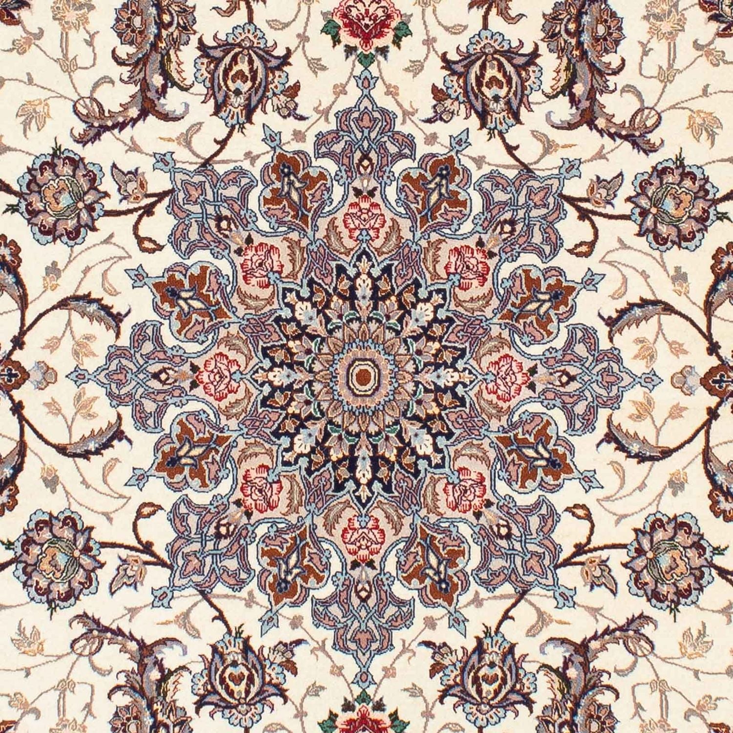 Persisk tæppe - Isfahan - Premium - 242 x 155 cm - beige