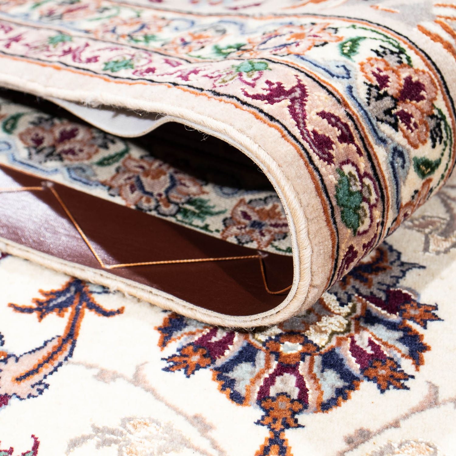Persisk tæppe - Isfahan - Premium - 242 x 155 cm - beige