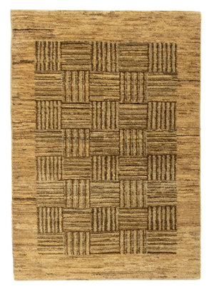 Gabbeh-tæppe - Indus - 93 x 65 cm - lys brun