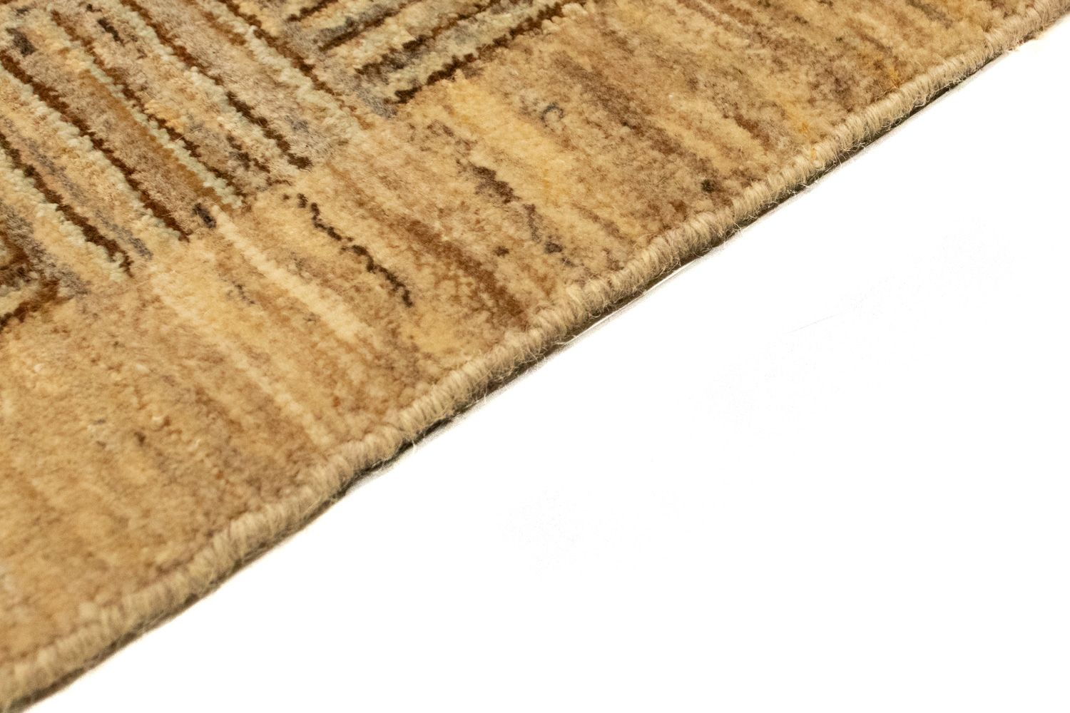 Gabbeh-tæppe - Indus - 93 x 65 cm - lys brun