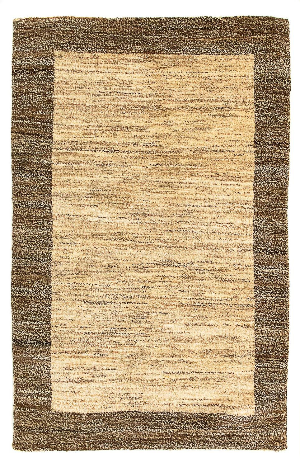 Gabbeh-tæppe - Indus - 99 x 64 cm - lys brun