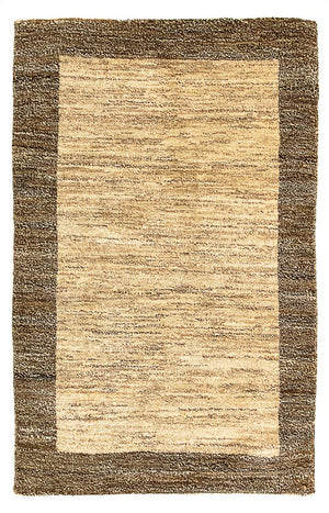 Gabbeh-tæppe - Indus - 99 x 64 cm - lys brun