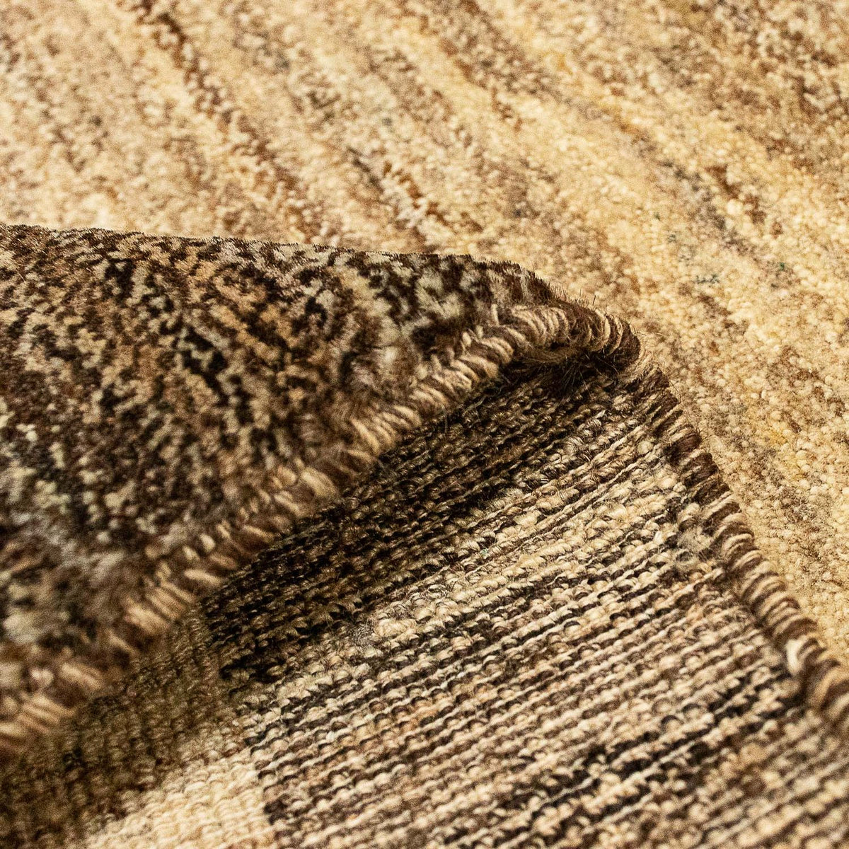 Gabbeh-tæppe - Indus - 99 x 64 cm - lys brun