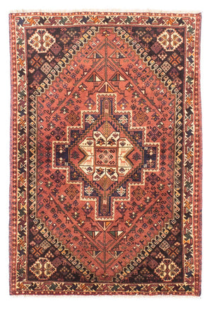 Persisk tæppe - Nomadisk - 161 x 108 cm - lysrød