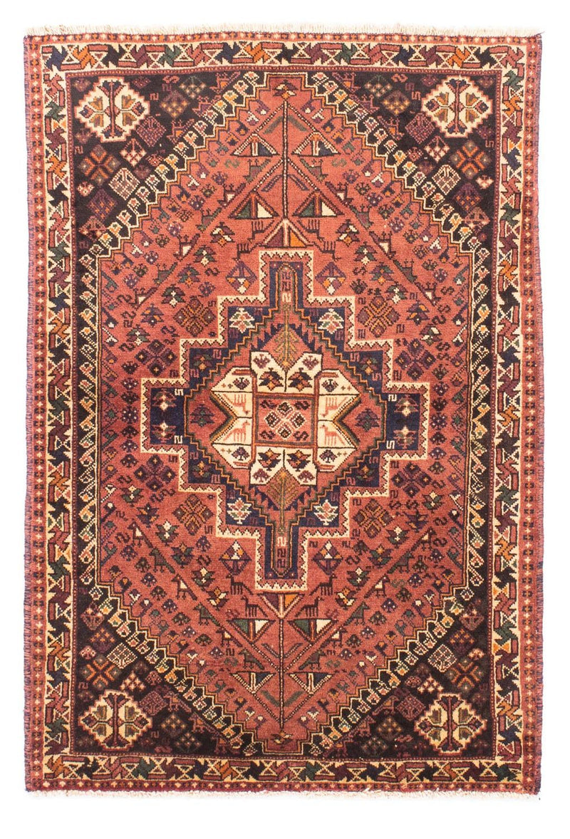 Persisk tæppe - Nomadisk - 161 x 108 cm - lysrød