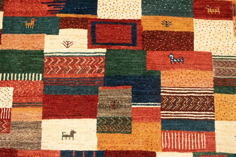 Persisk tæppe - Nomadisk - 194 x 150 cm - flerfarvet