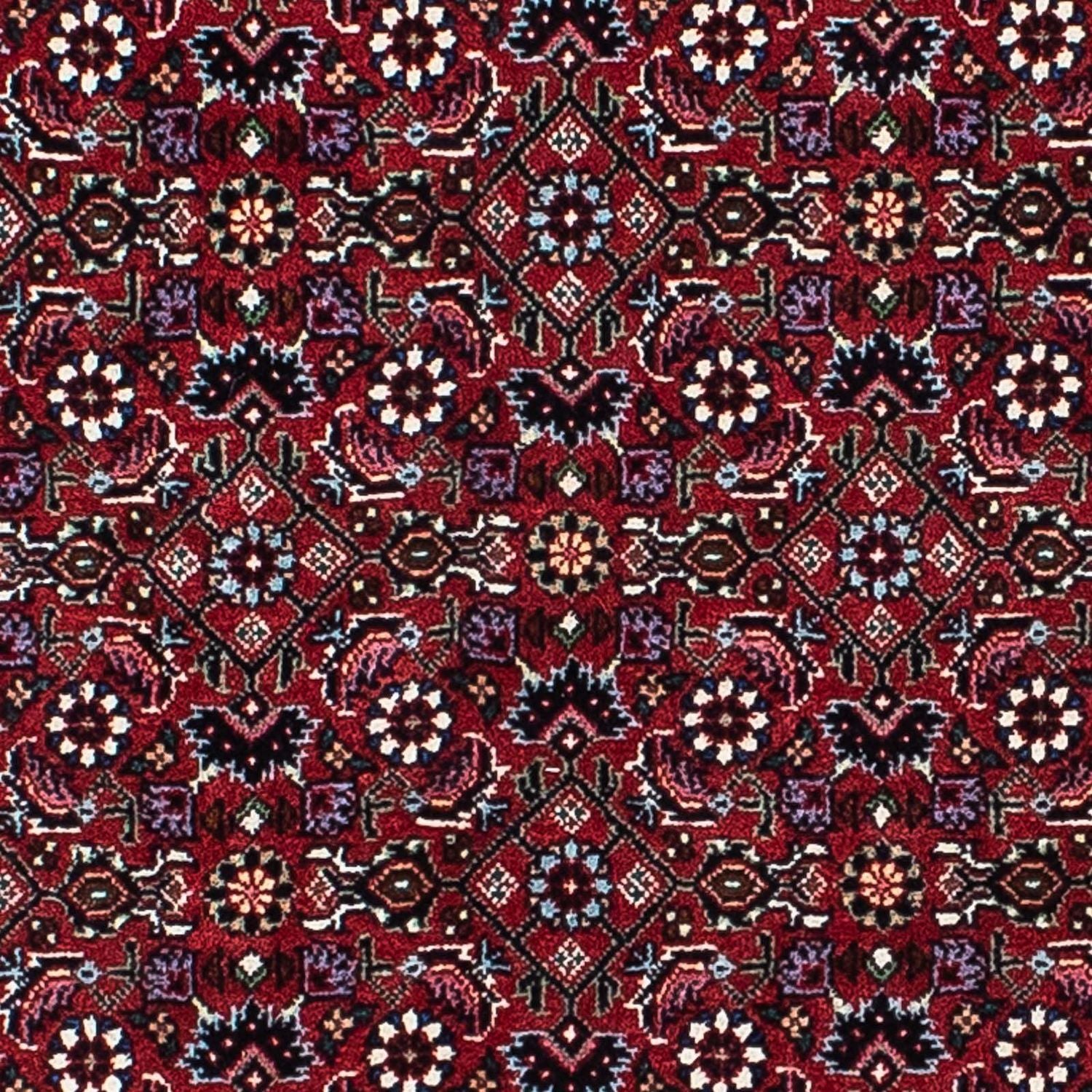 Persisk tæppe - Bijar - 214 x 133 cm - mørkerød