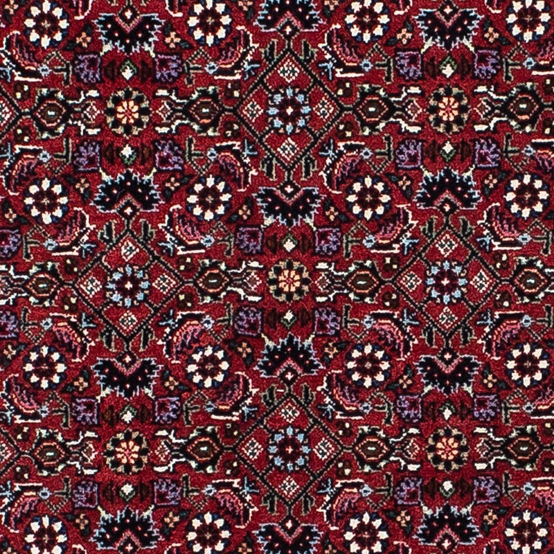 Persisk tæppe - Bijar - 214 x 133 cm - mørkerød