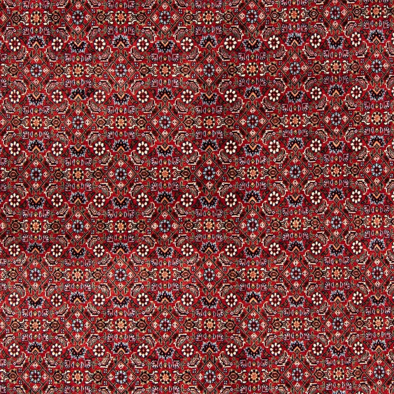 Persisk tæppe - Bijar - 231 x 170 cm - mørkerød