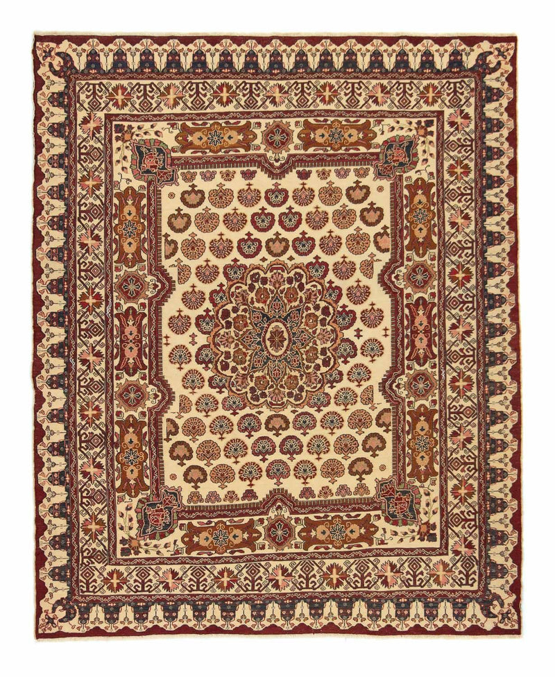 Kelim-tæppe - orientalsk - 185 x 148 cm - flerfarvet