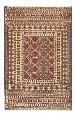 Kelim-tæppe - orientalsk - 138 x 92 cm - flerfarvet