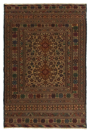 Kelim-tæppe - orientalsk - 142 x 96 cm - flerfarvet